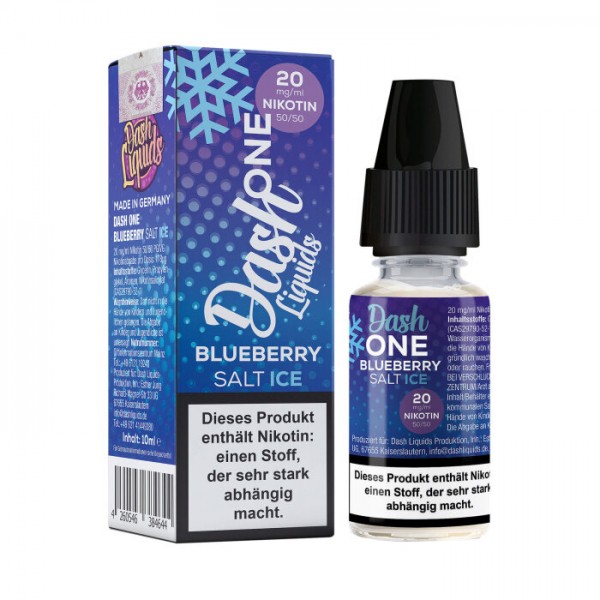 Dash Liquids One Blueberry Ice Nikotinsalz Liquid 10ml